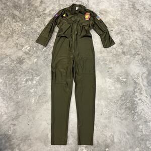 Maverick Top Gun Womens Costume Jumpsuit Medium 6-8 Aviator Fighter Weapons